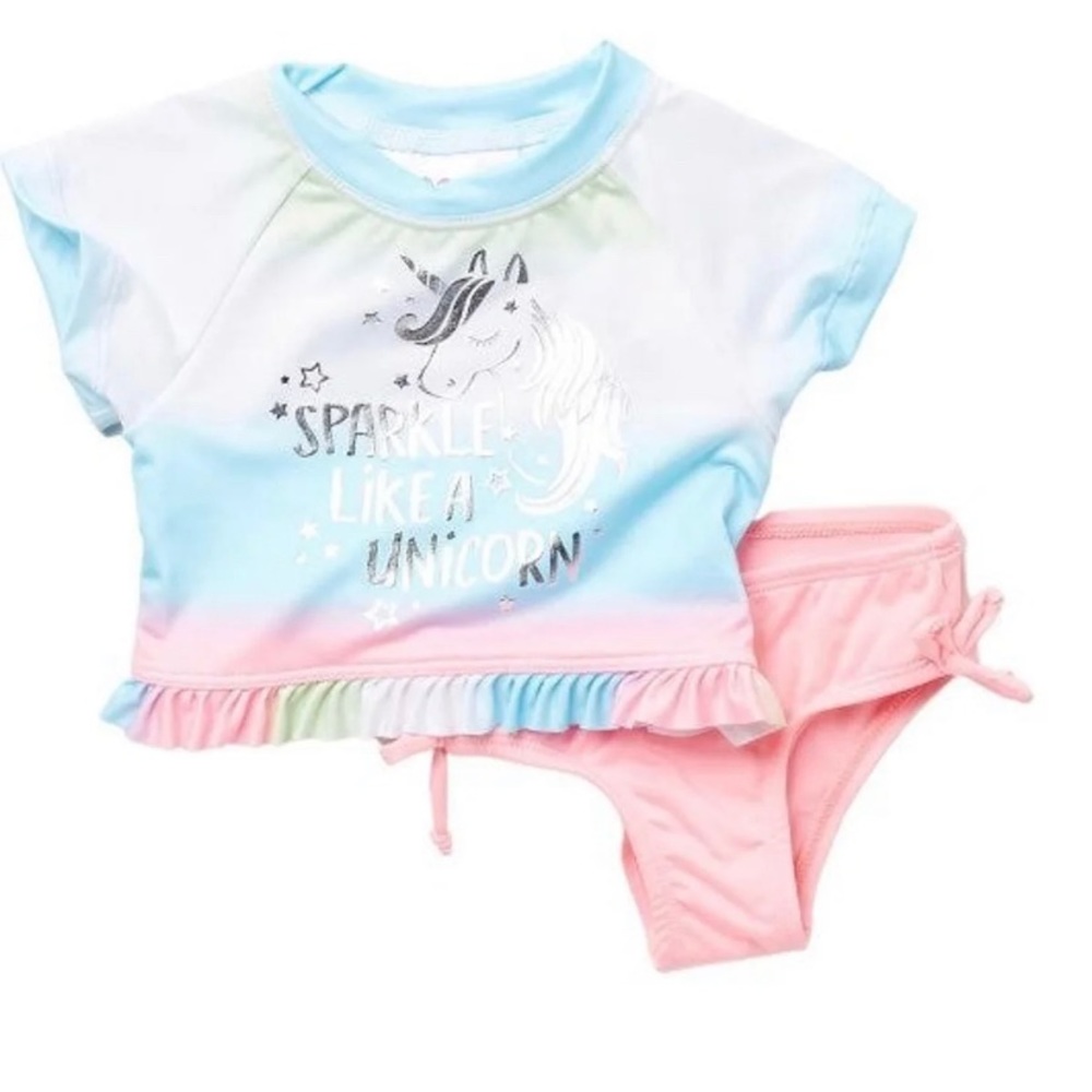 Girls 24mos UPF 50 Rashguard Bikini (NWT)